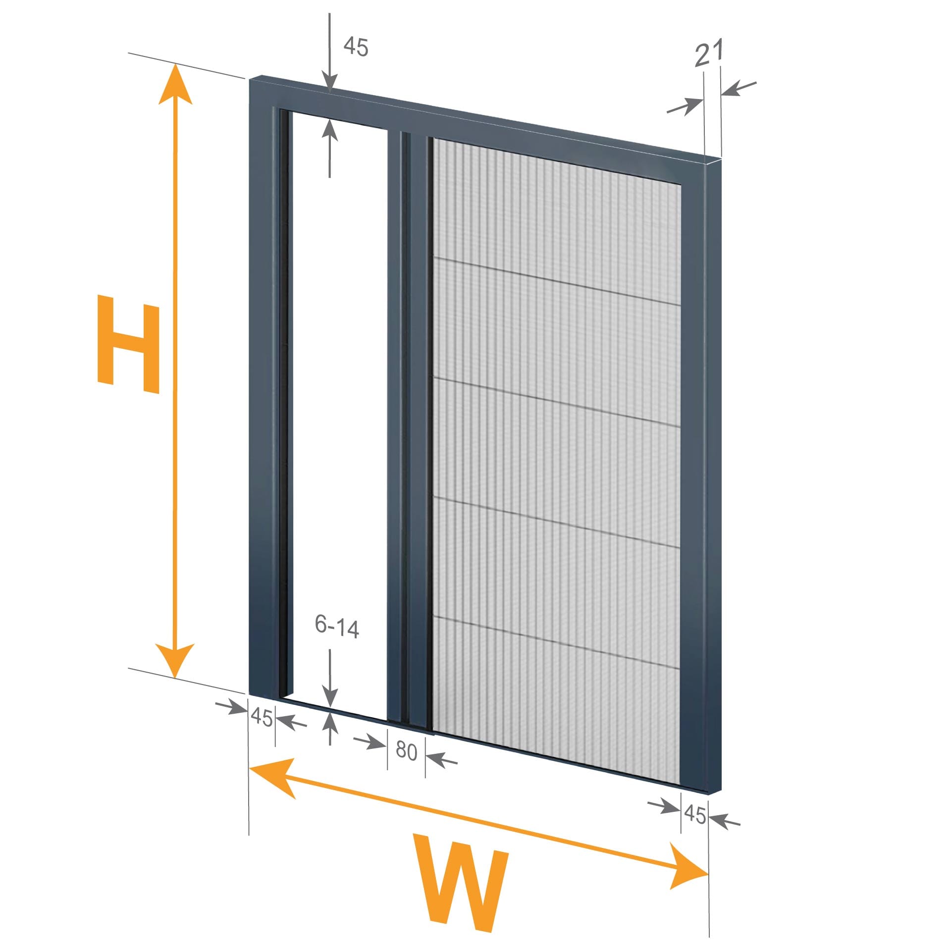 durvju mērīšana plisē sietiem
